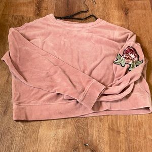 Xhilaration cropped long sleeve shirt